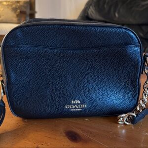 Coach Midnight Blue Leather Crossbody Bag